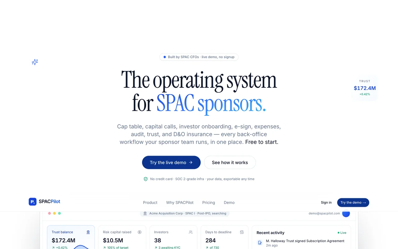 SPACPilot preview
